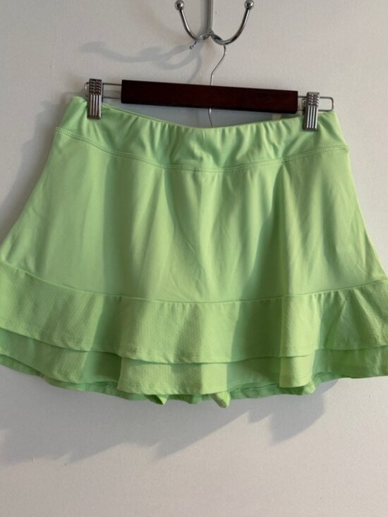 Dresses & Skirts - Women's tennis skirt Lime Green Tiered size medium